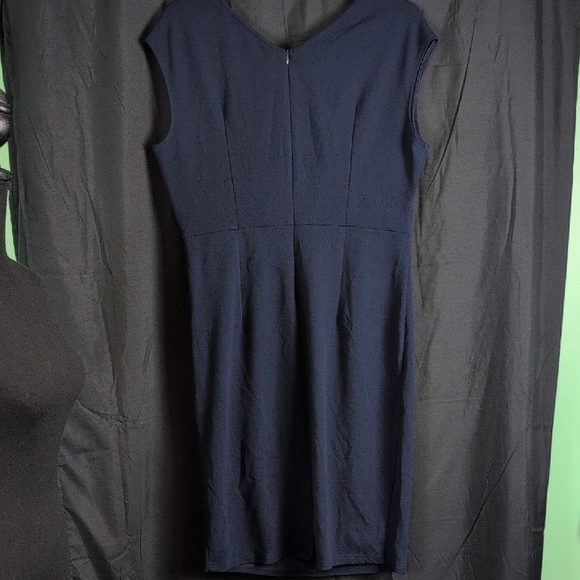 Miusol Blue Ruched Sheath Dress with V-Neck for Cocktail. XXL. NWT - Picture 4 of 5